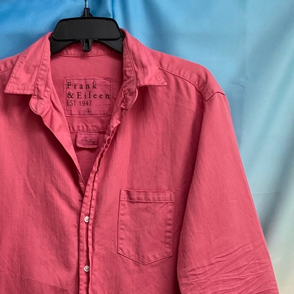 Frank & Eileen Famous Denim MARY Classic Shirtdress Size: L Flamingo - Picture 5 of 16